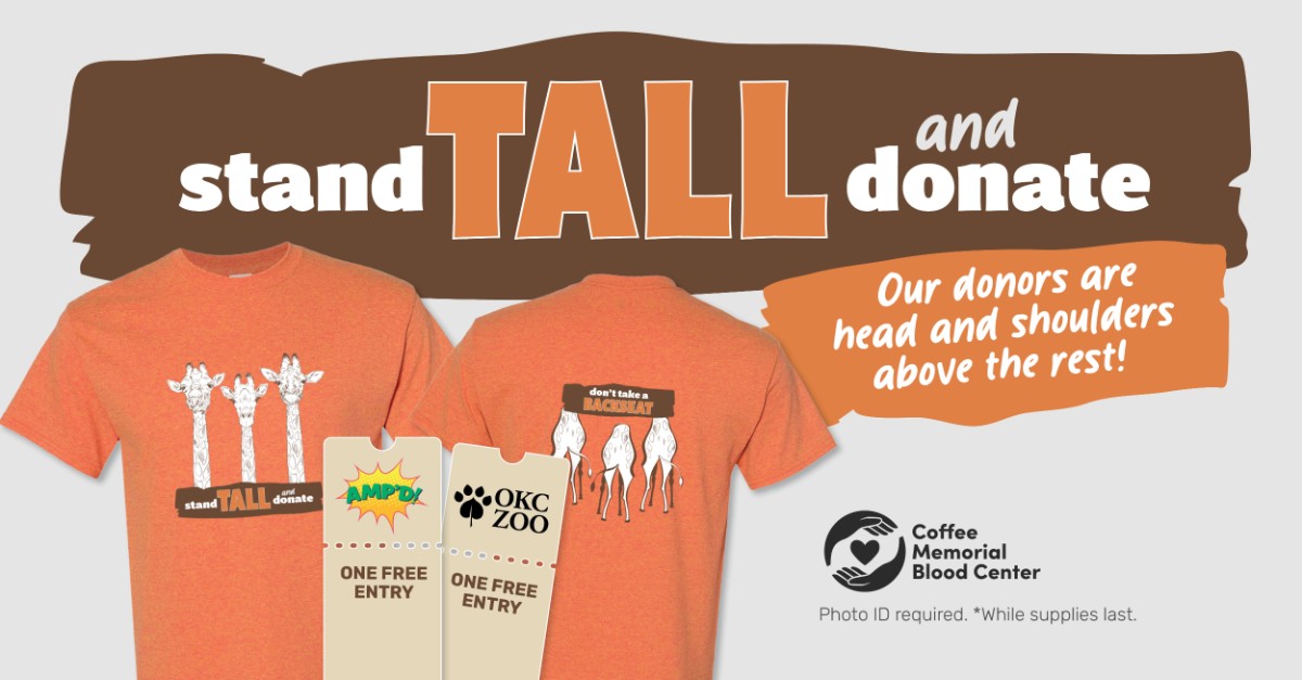 Donors in Amarillo will receive these three rewards!